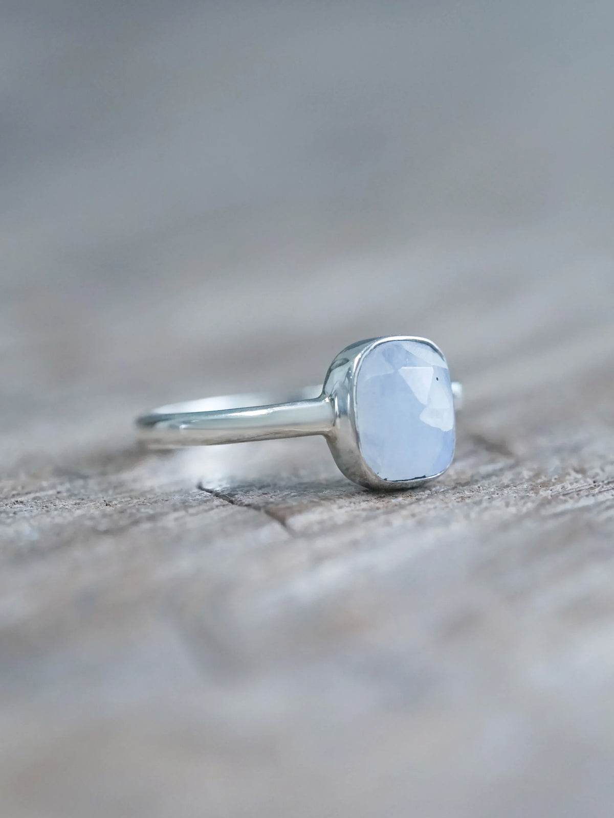 Rose Cut Moonstone Ring
