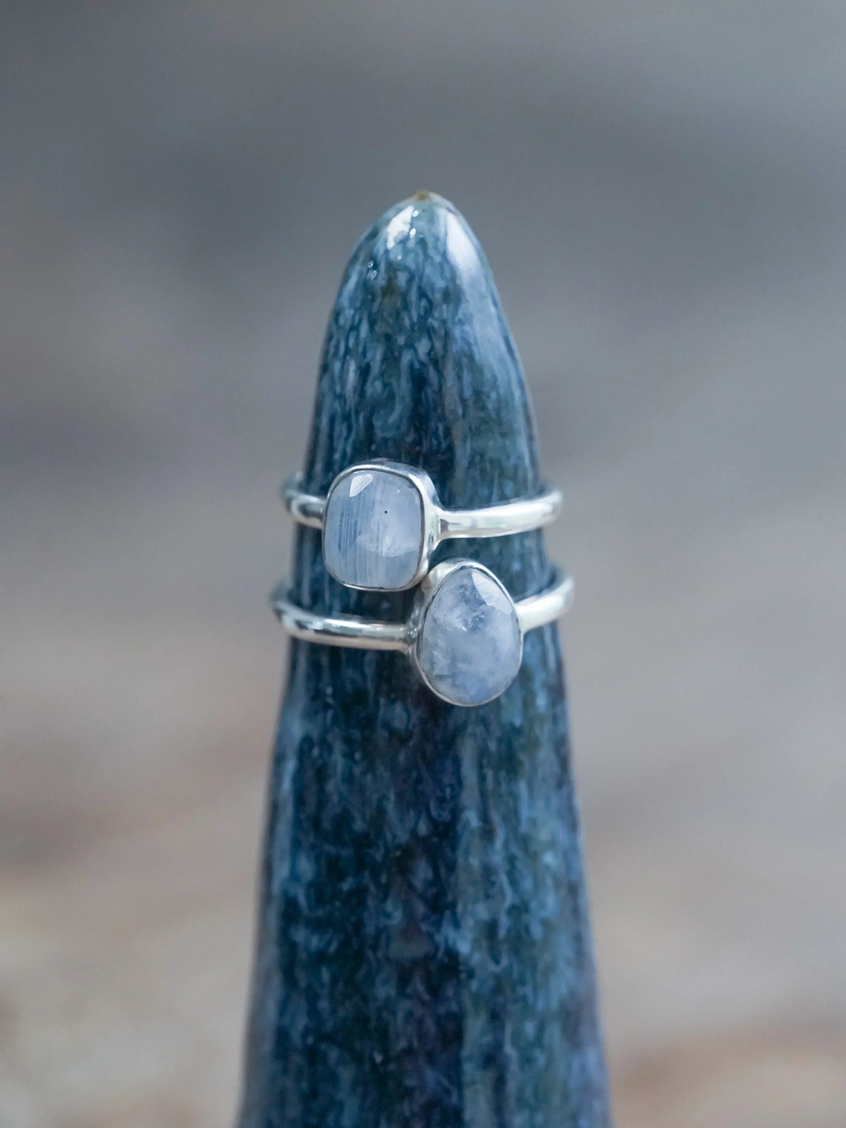 Rose Cut Moonstone Ring