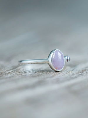 Rose Cut Sapphire and Garnet Ring