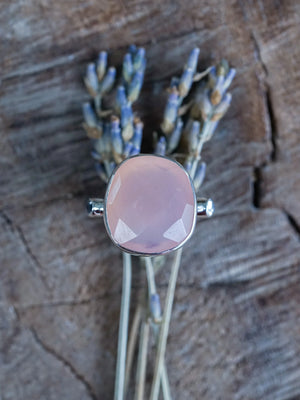 Rose Quartz and Moonstone Ring