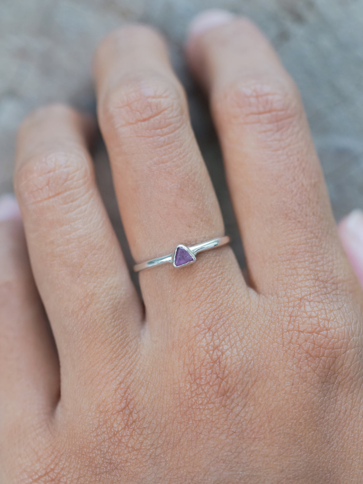 Rough Borneo Sapphire Ring