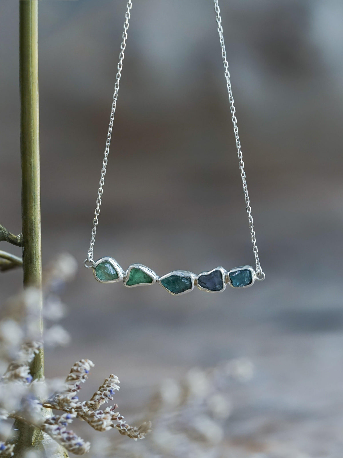 Rough Kornerupine Necklace - Gardens of the Sun | Ethical Jewelry