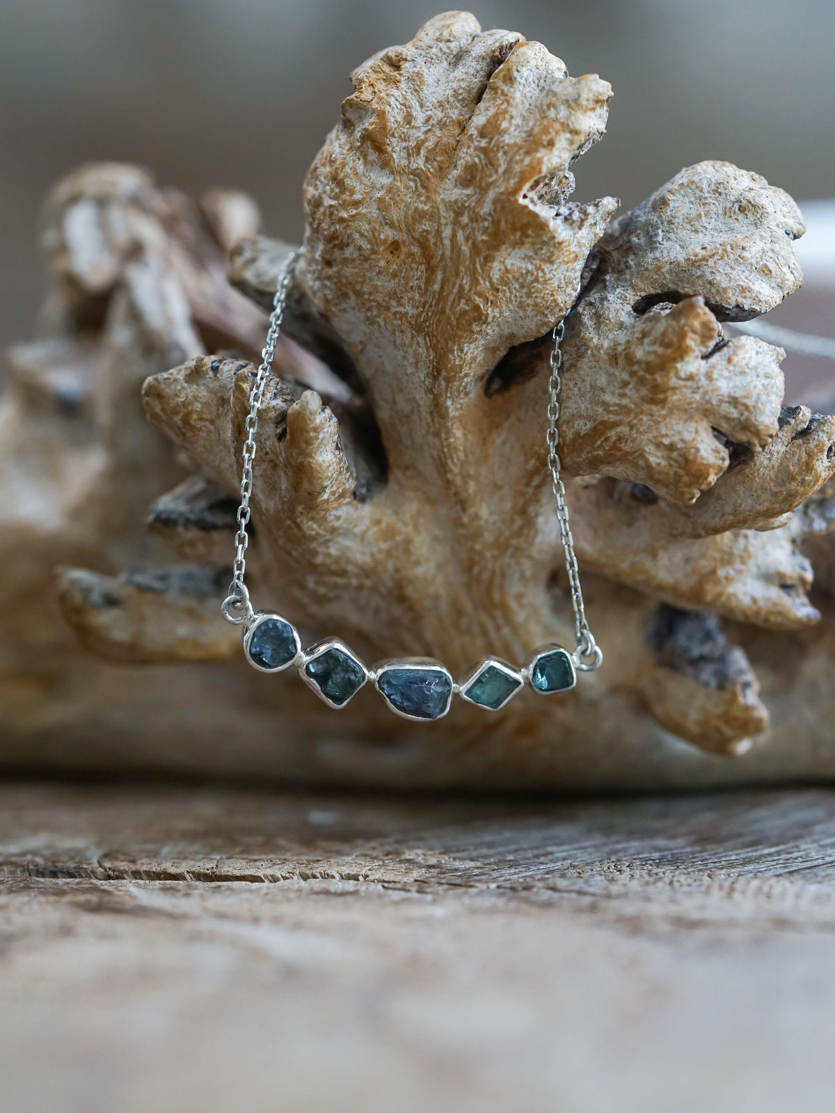 Rough Kornerupine Necklace - Gardens of the Sun | Ethical Jewelry