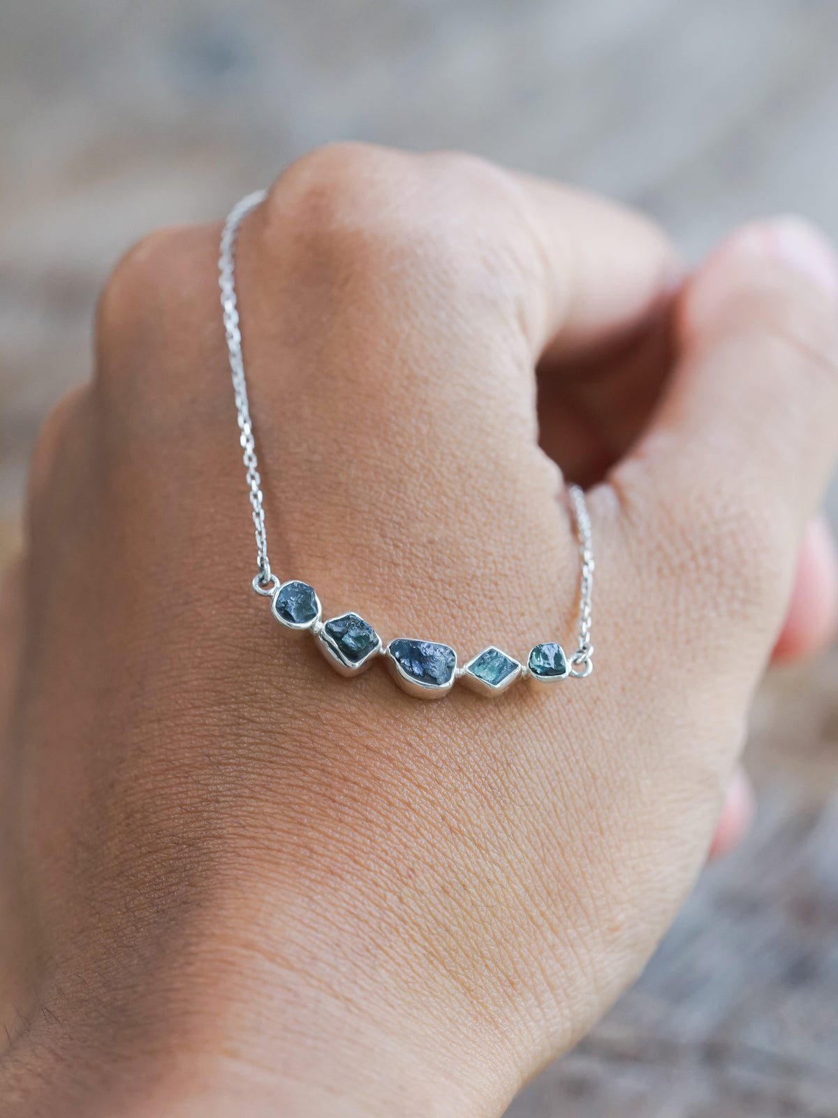 Rough Kornerupine Necklace - Gardens of the Sun | Ethical Jewelry