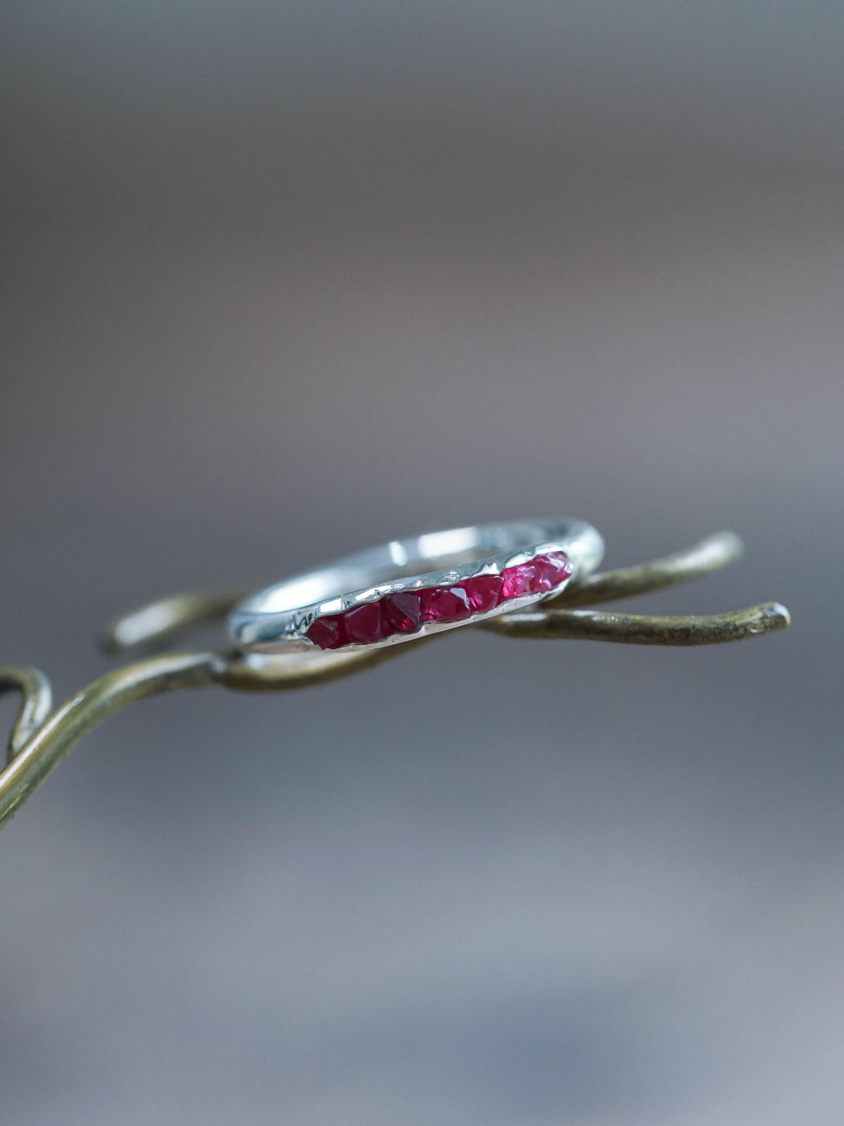 Rough Spinel Ring with Hidden Gems