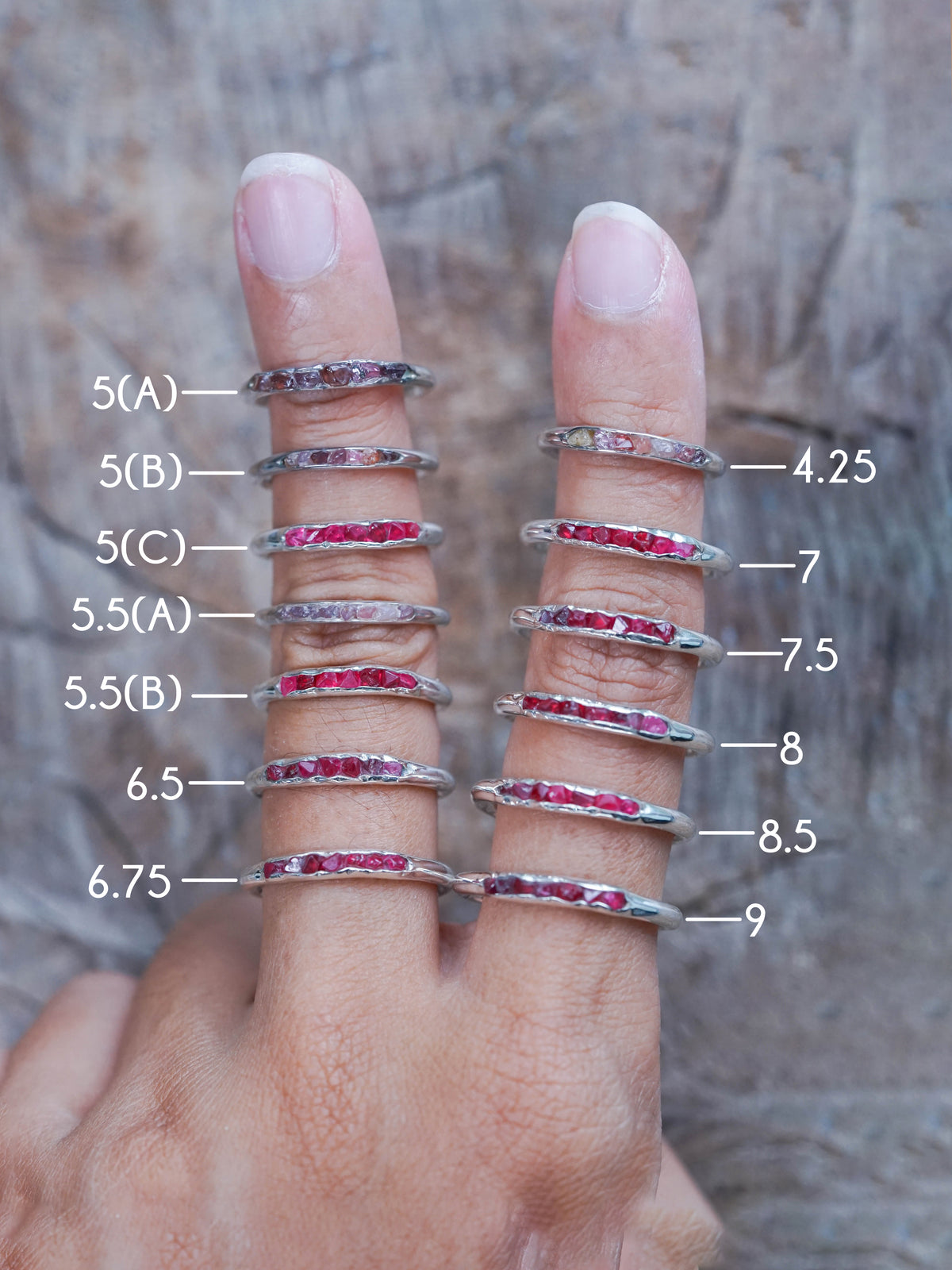 Rough Spinel Ring with Hidden Gems