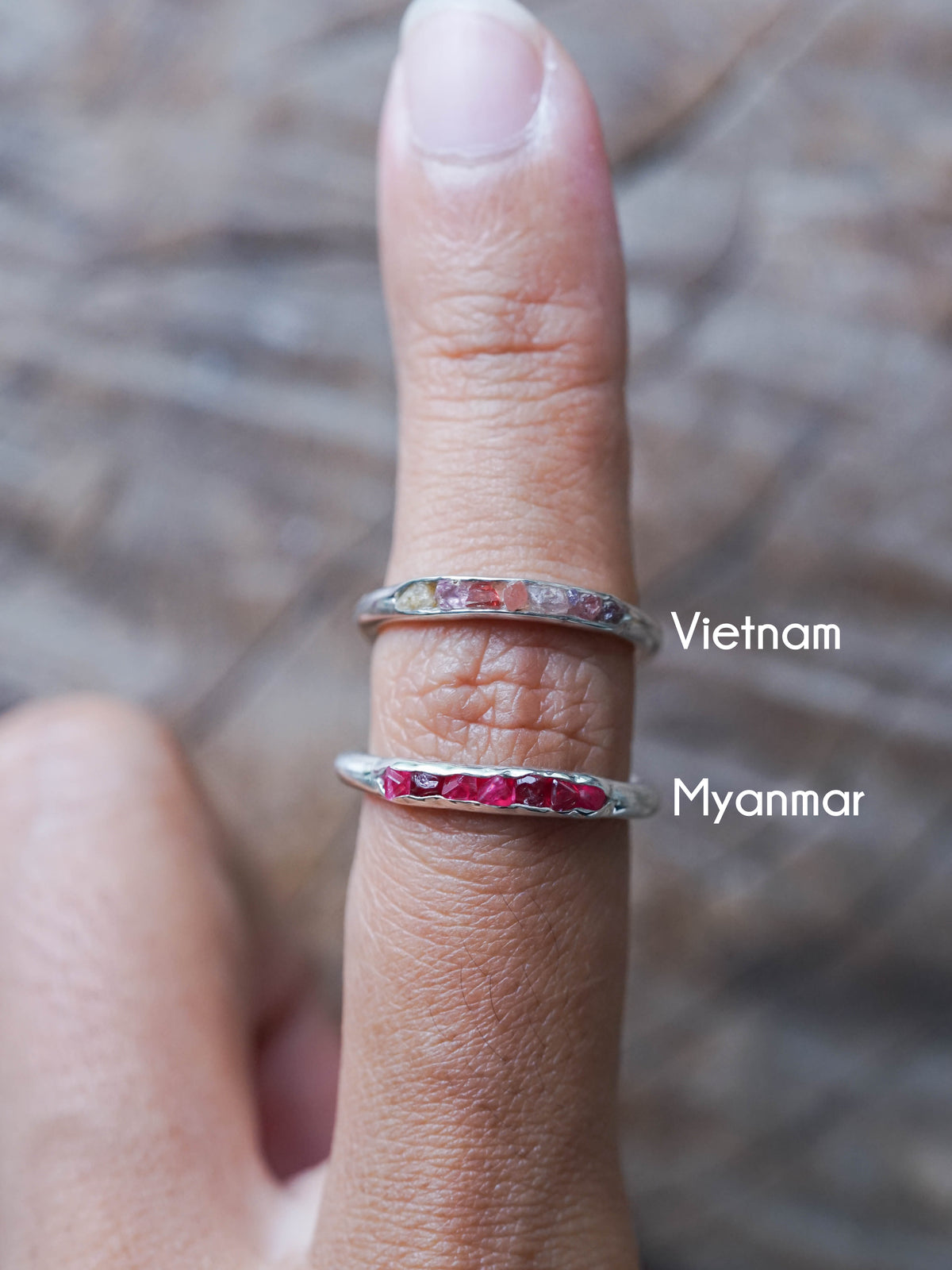 Rough Spinel Ring with Hidden Gems