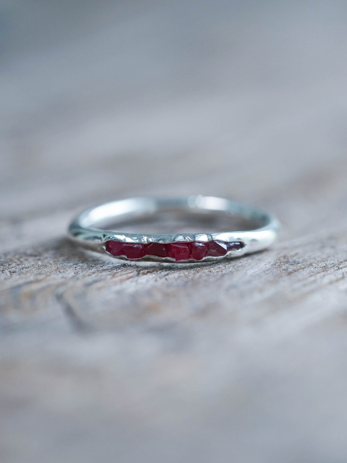 Rough Spinel Ring with Hidden Gems
