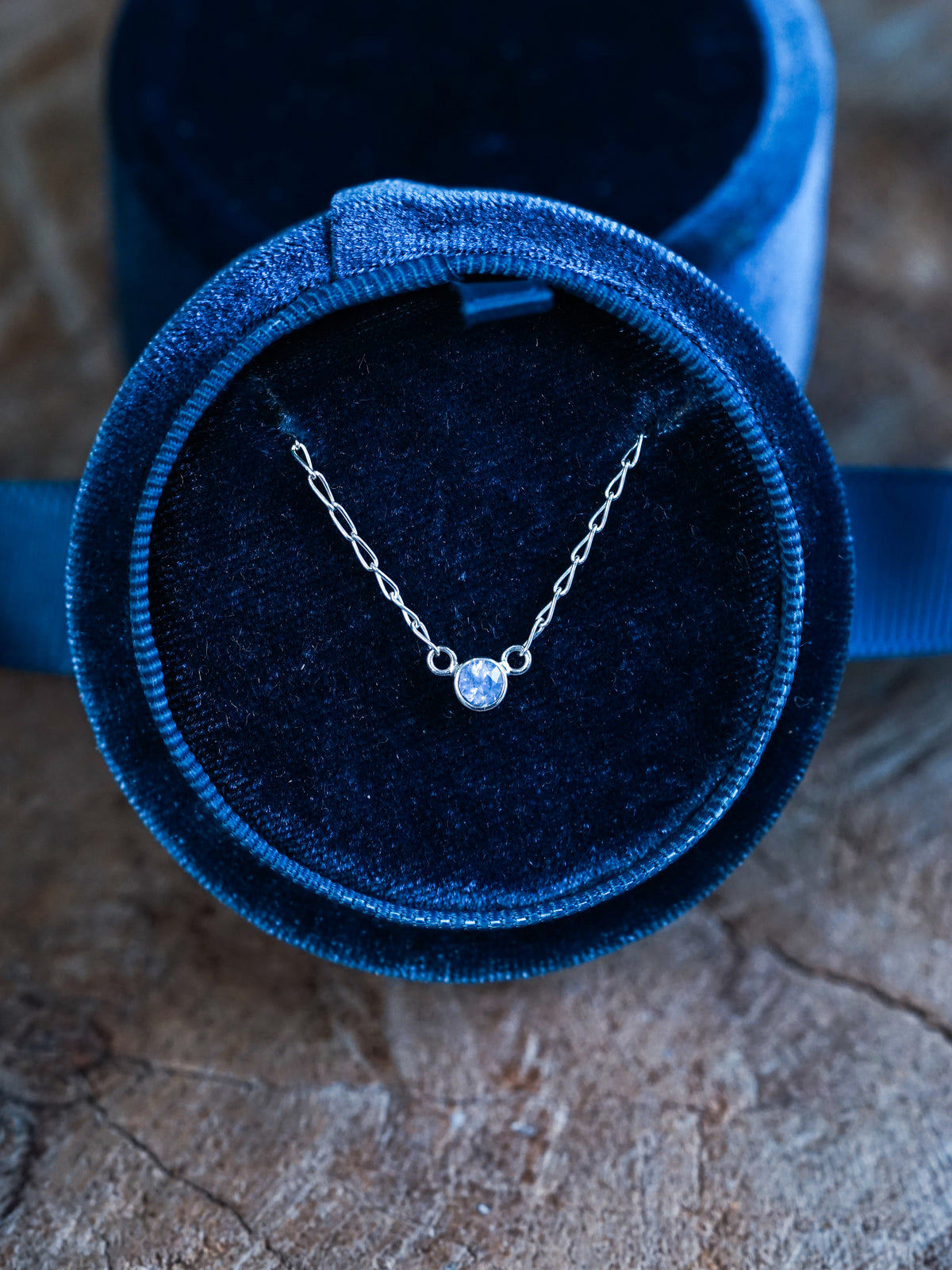 Round Lavender Sapphire Necklace