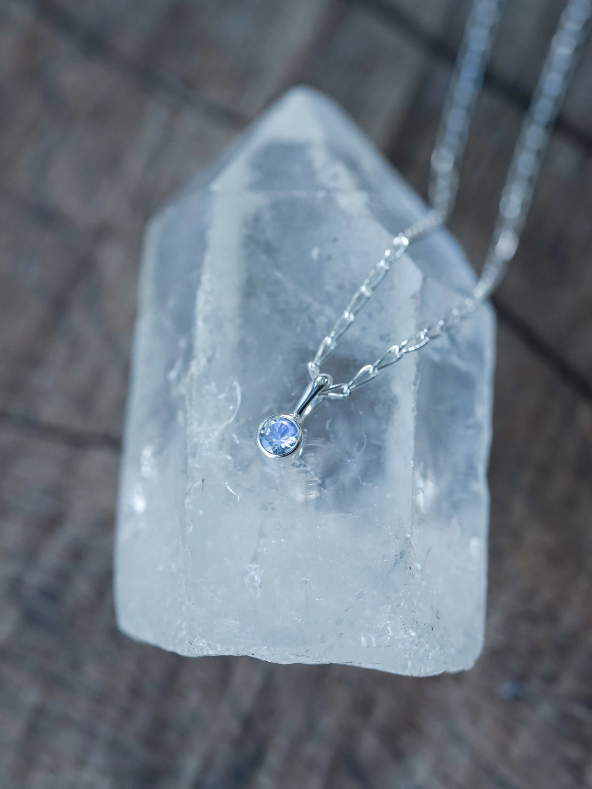 Dainty Rainbow Moonstone Necklace