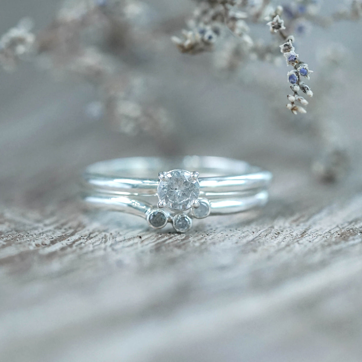 Round Brilliant Diamond Ring Set