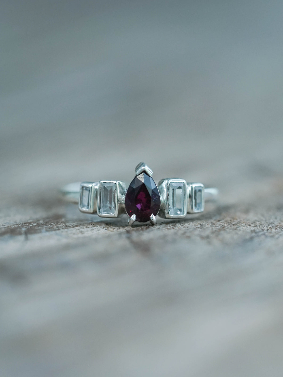 Ruby and Zirconia Ring