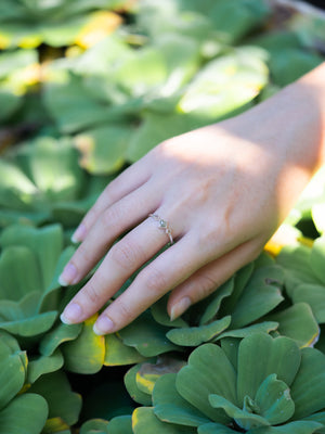 Rustic Trinity Diamond Ring