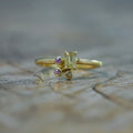 Yellow and Pink Sapphire Ring in Ethical Gold - Gardens of the Sun | Ethical Jewelry