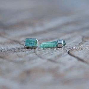 Mismatched Tourmaline Crystal Earrings