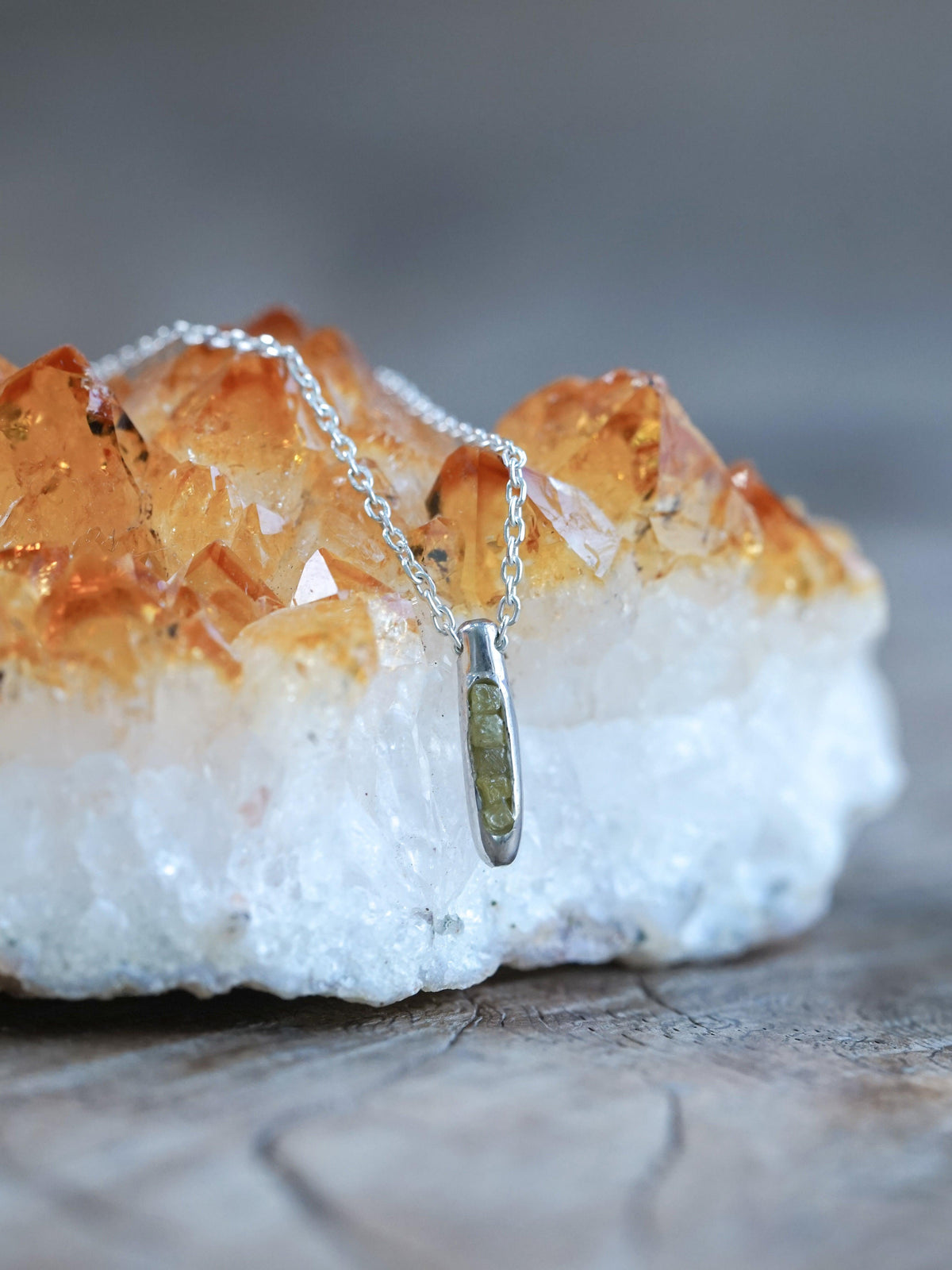 Raw Yellow Diamond Necklace with Hidden Gems - Gardens of the Sun | Ethical Jewelry