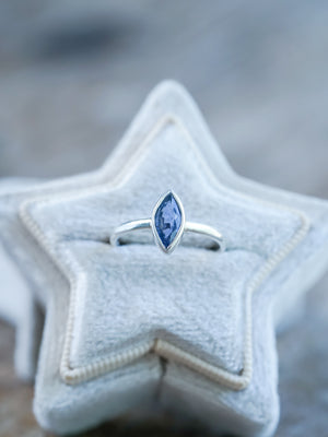 Marquise Sapphire Ring - Size 5.5