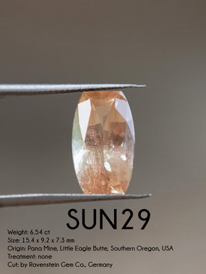 Custom Oregon Sunstone Ring in Gold