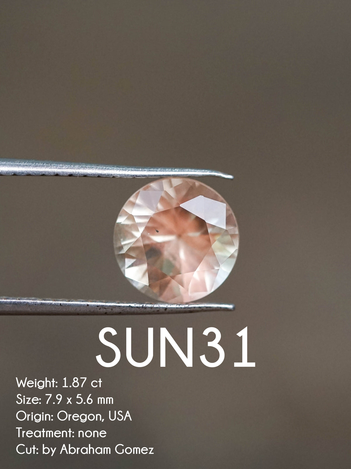 Custom Oregon Sunstone Ring in Gold