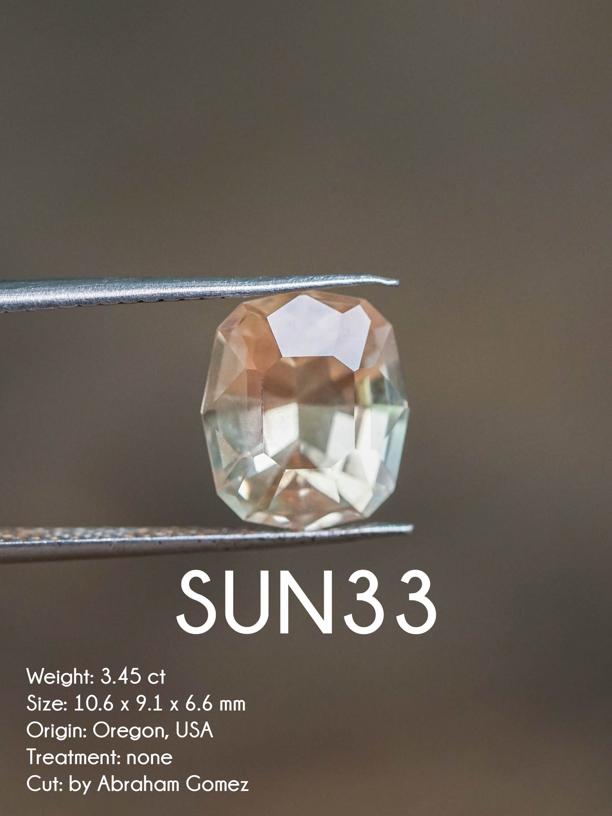 Custom Oregon Sunstone Ring in Gold