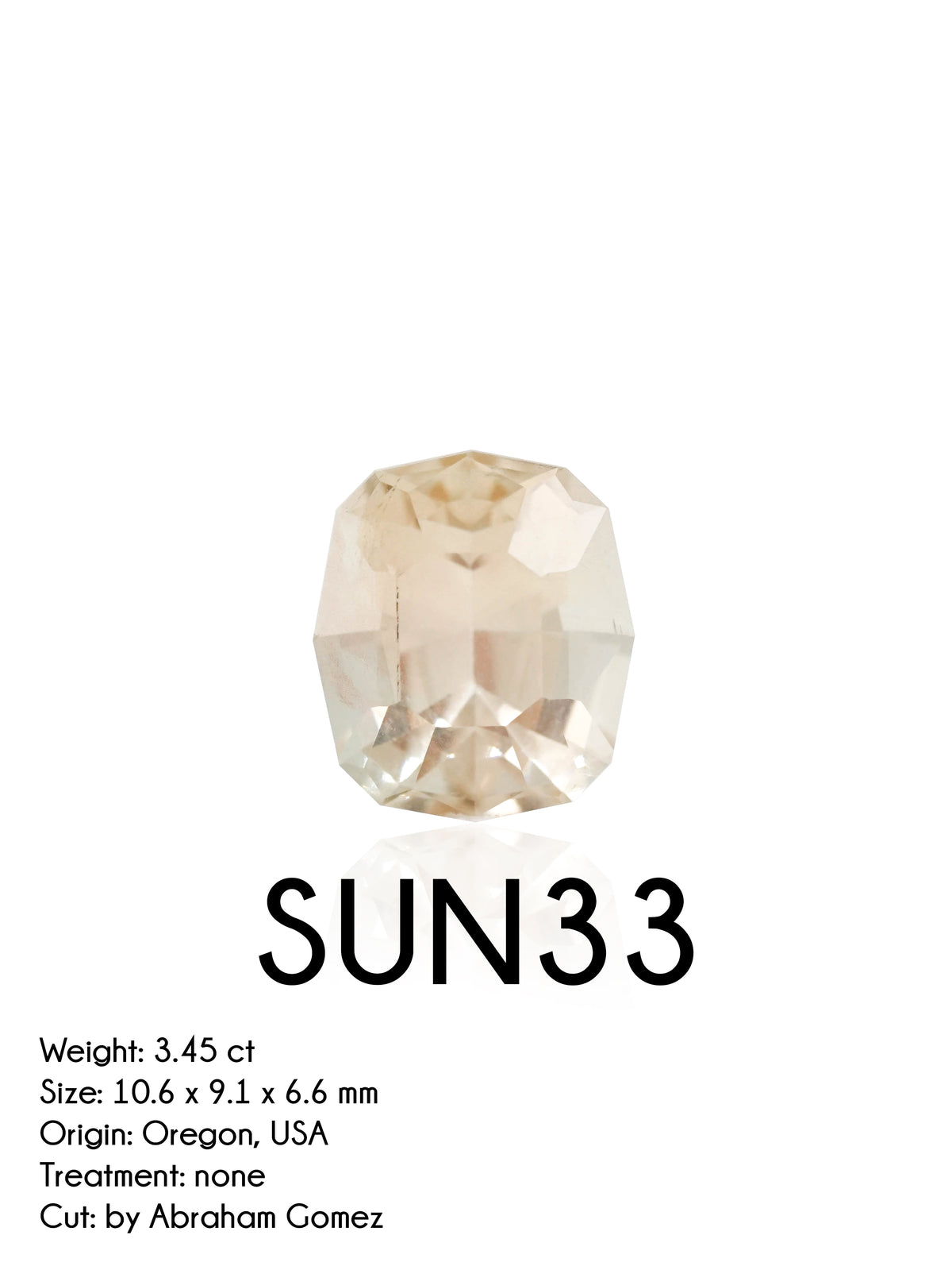 Custom Oregon Sunstone Ring in Gold