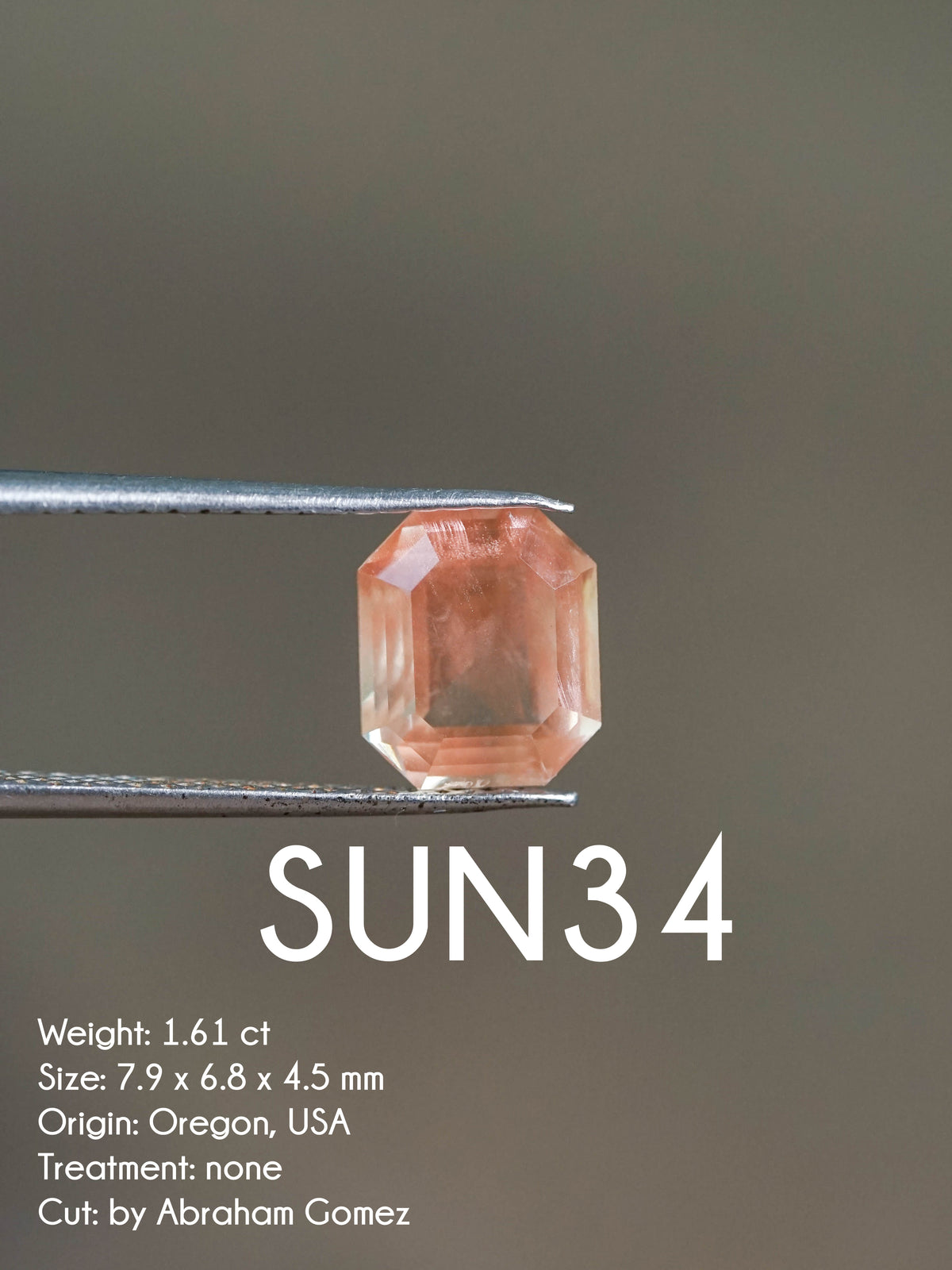 Custom Oregon Sunstone Ring in Gold