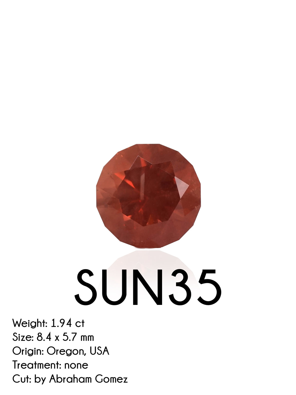 Custom Oregon Sunstone Ring in Gold