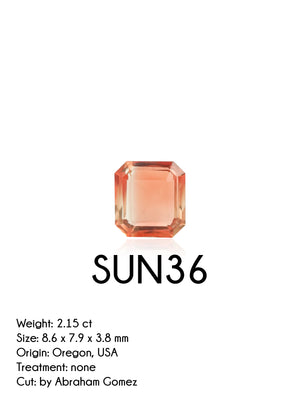 Custom Oregon Sunstone Ring in Gold
