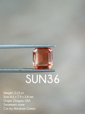 Custom Oregon Sunstone Ring in Gold
