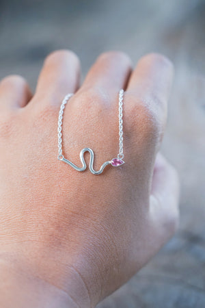 Sapphire Snake Necklace