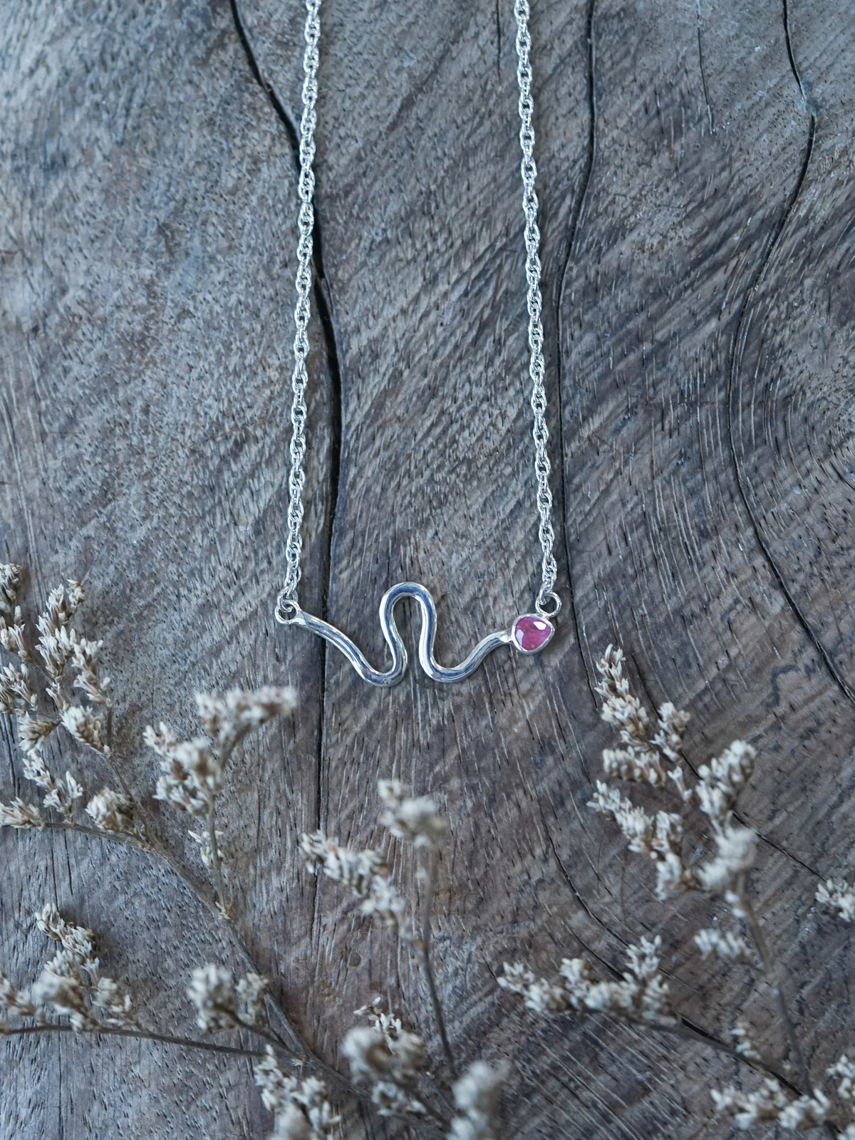 Sapphire Snake Necklace
