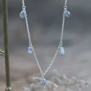 Sapphire and Opal Charm Bracelet