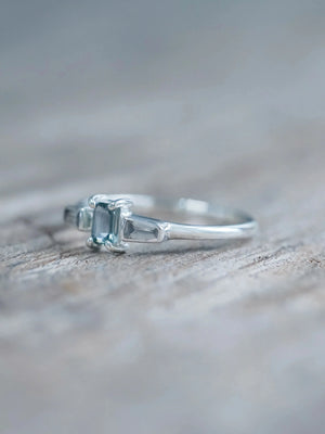 Sapphire and Zircon Ring