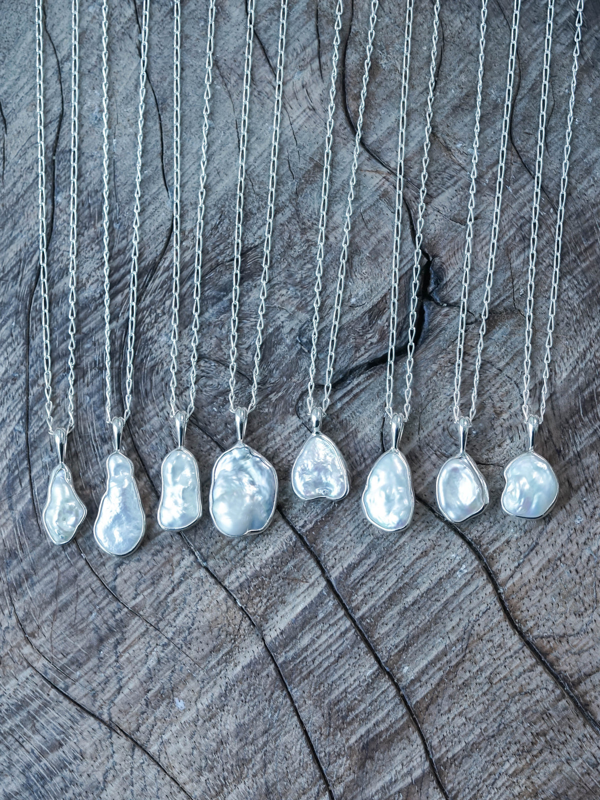 Silver Freshwater Pearl Necklaces