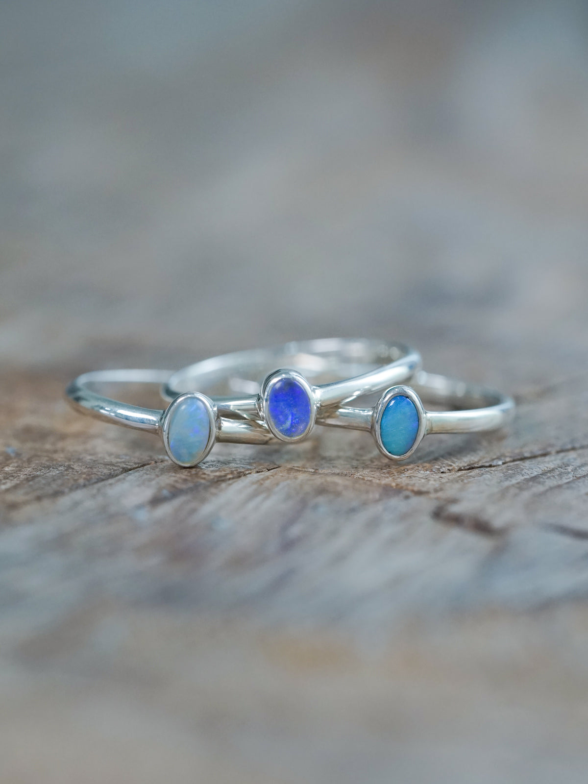 Small Opal Rings