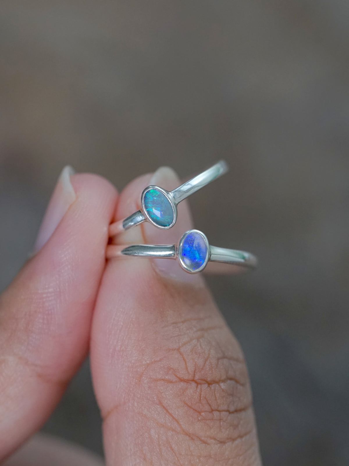 Small and Simple Opal Rings