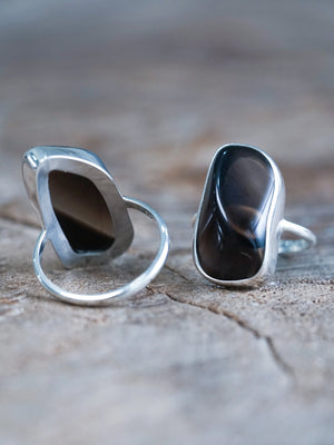 Smoky Quartz Ring in Sterling Silver