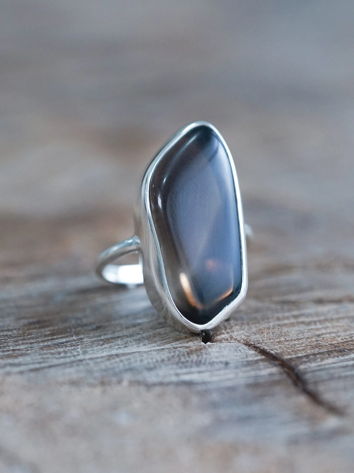 Smoky Quartz Ring in Sterling Silver