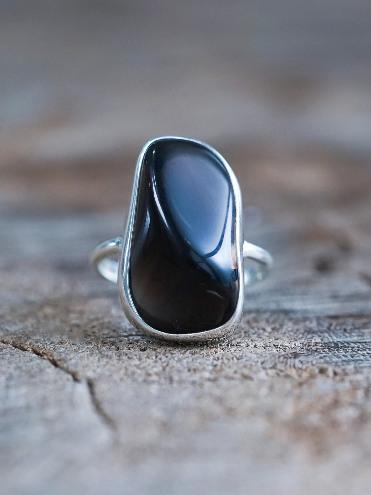 Smoky Quartz Ring in Silver