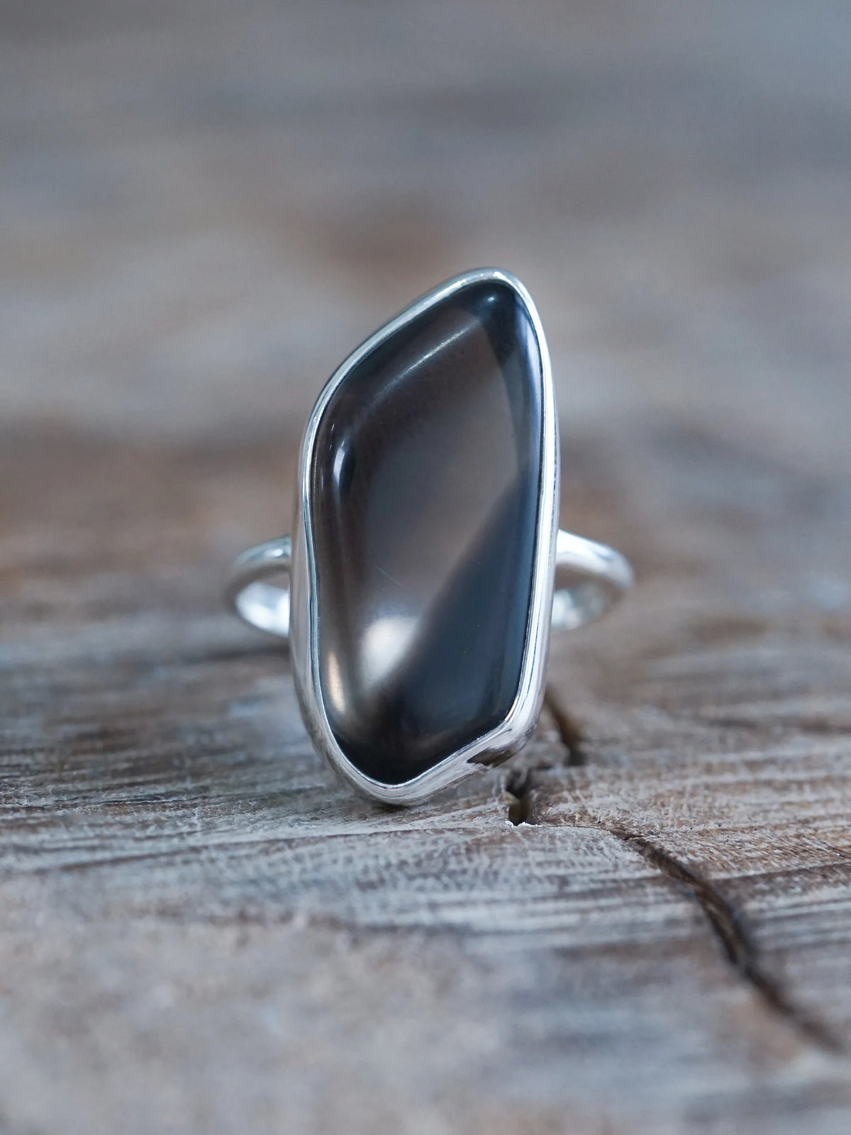 Smoky Quartz Ring in Sterling Silver