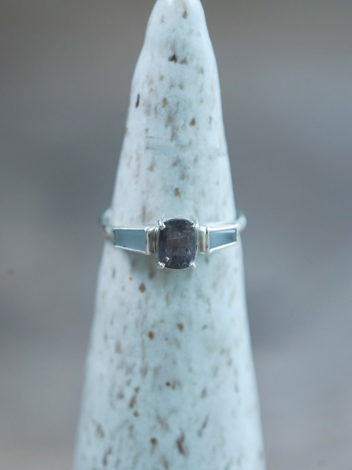 Spinel and Aquamarine Ring