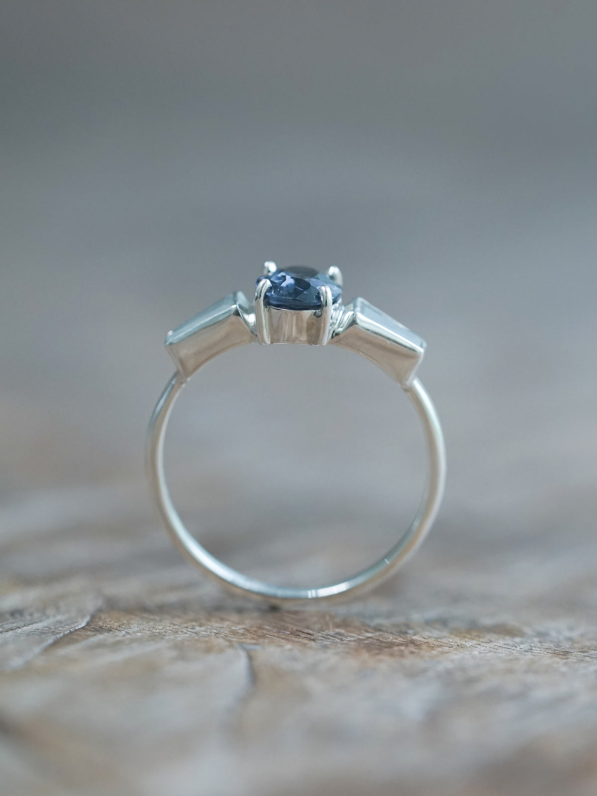 Spinel and Aquamarine Ring