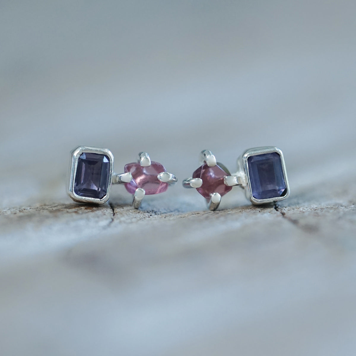 Double Spinel Earrings - Gardens of the Sun | Ethical Jewelry