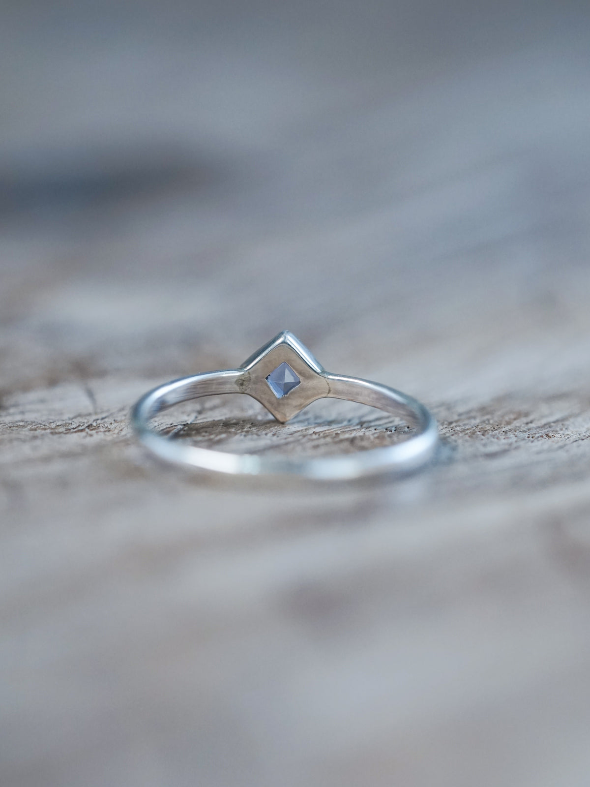Square Sapphire Ring - Ethical Jewelry | Gardens of the Sun