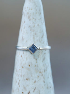 Square Sapphire Ring - Ethical Jewelry | Gardens of the Sun