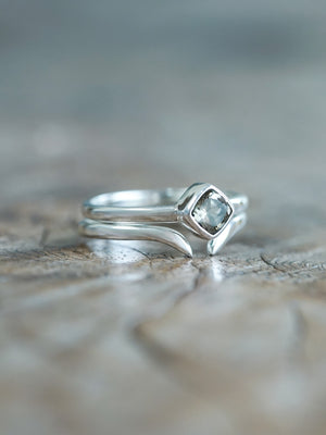 Square Tourmaline Ring Set