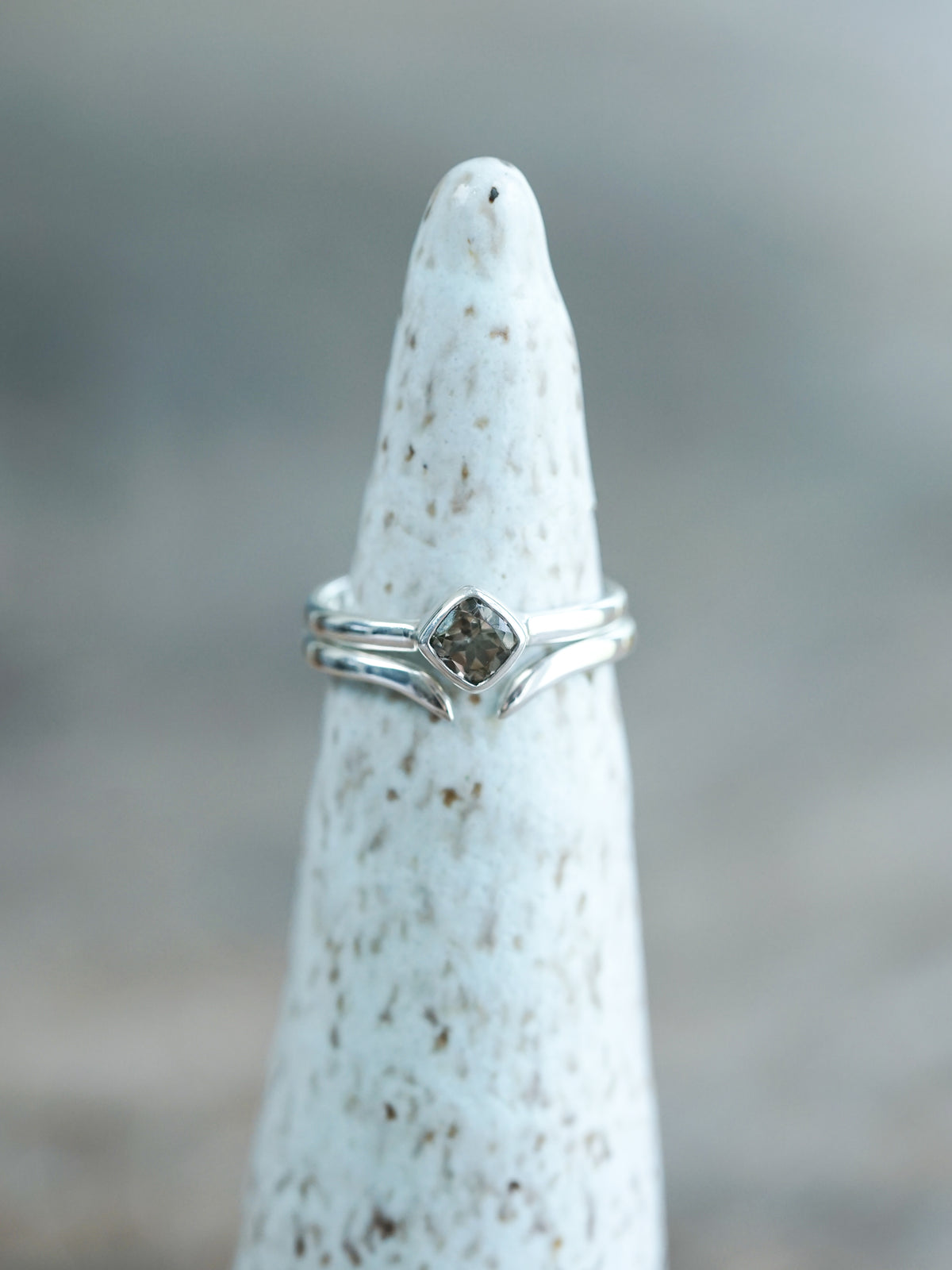 Square Tourmaline Ring Set