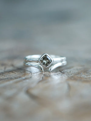 Square Tourmaline Ring Set