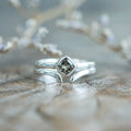 Square Tourmaline Ring Set in Sterling Silver