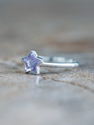 Star Amethyst Ring - size 8